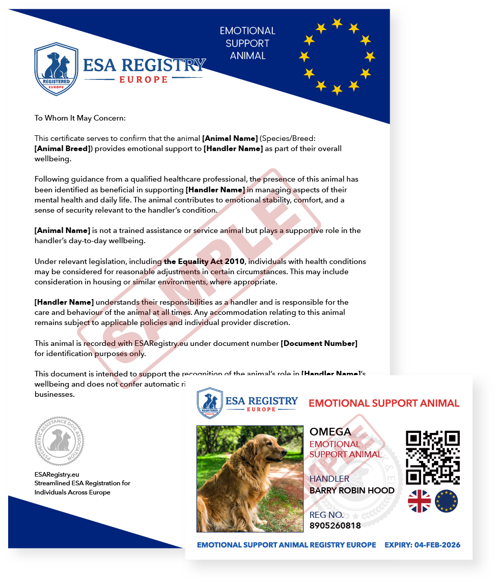 ESA Certificate and Card Preview